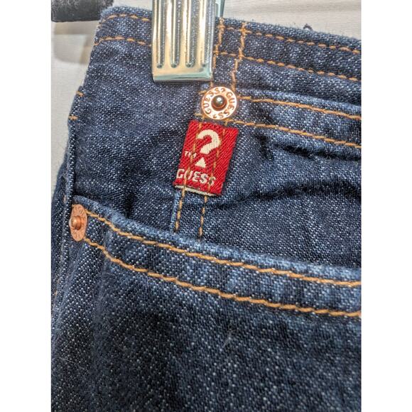 Vintage Y2K Guess USA Bootcut Jeans Style 13195 Size 31 Made in USA Side Slit - Picture 7 of 10